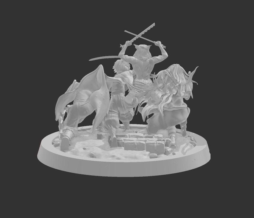 Figurine Demon Slayer-Kimetsu no Yaiba 3D print model_3