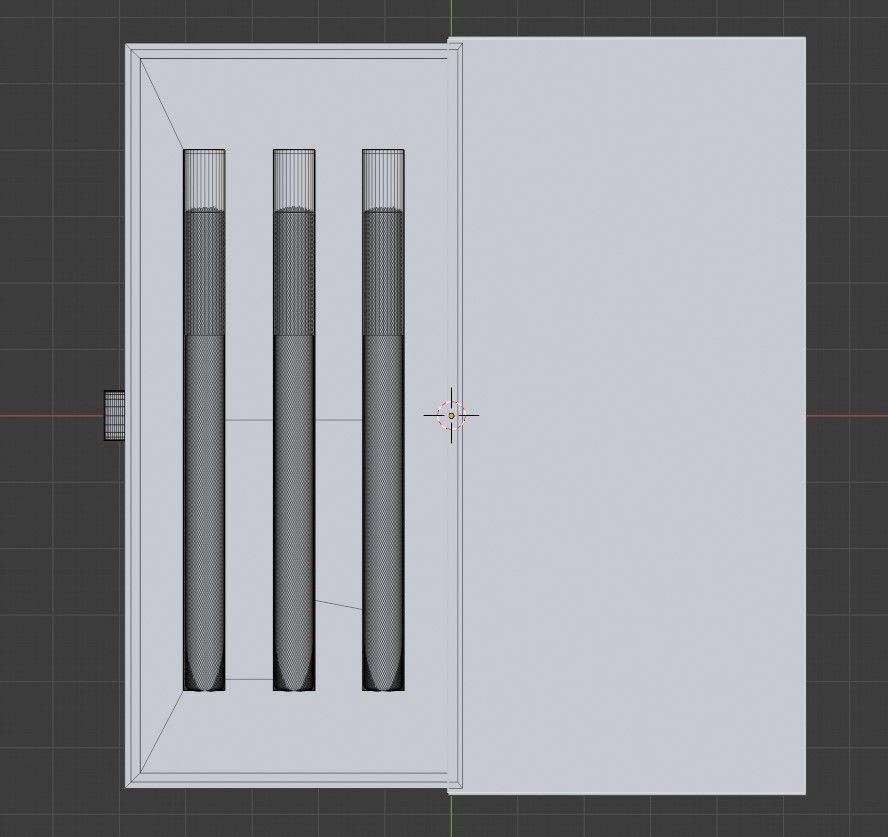 Cosmetic Pencil Set In Box 3D model_6