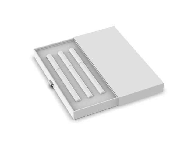 Cosmetic Pencil Set In Box 3D model_1