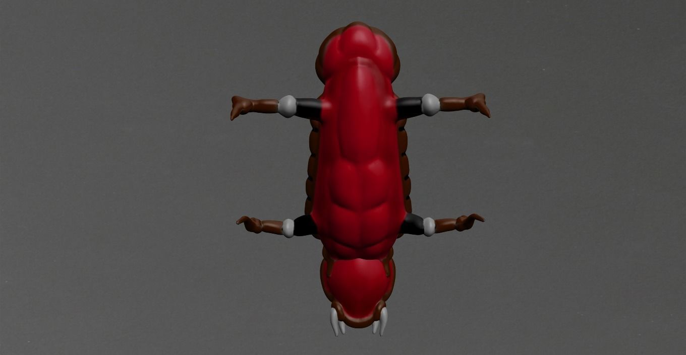 Warrior Ant Low-poly 3D model_16