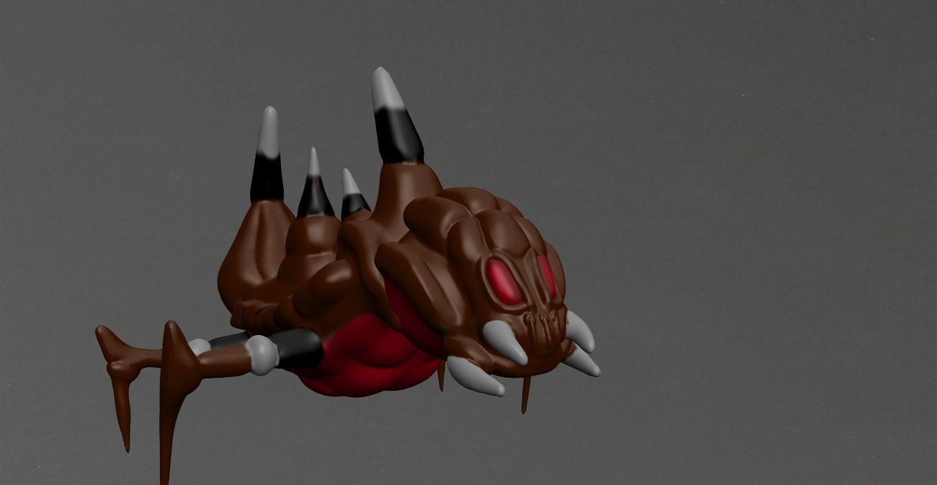 Warrior Ant Low-poly 3D model_9