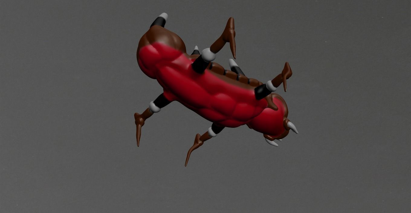 Warrior Ant Low-poly 3D model_2