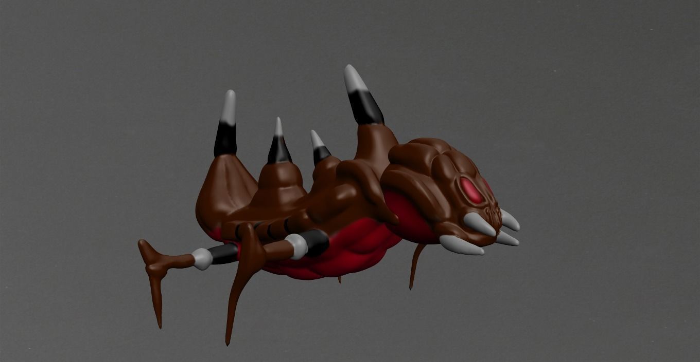 Warrior Ant Low-poly 3D model_10