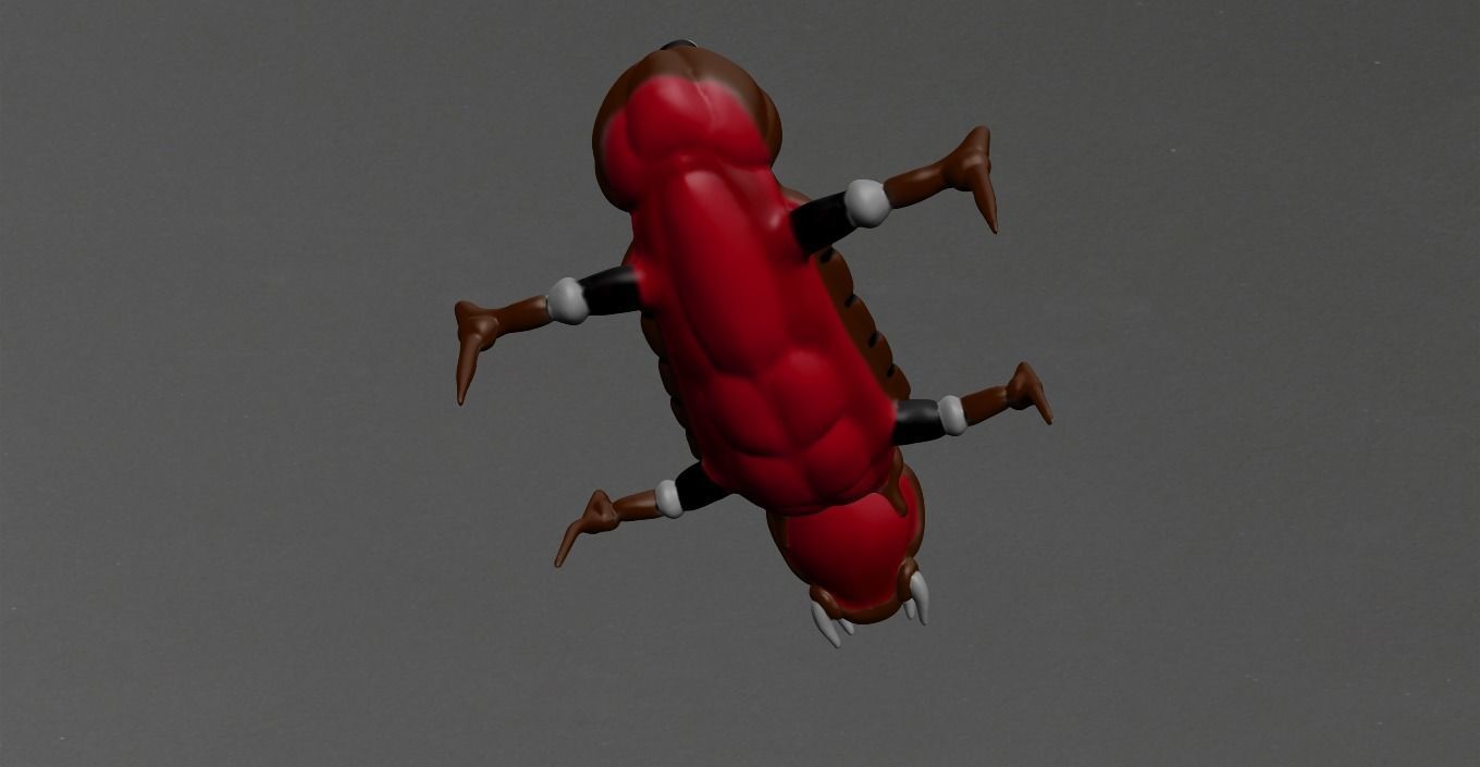 Warrior Ant Low-poly 3D model_1