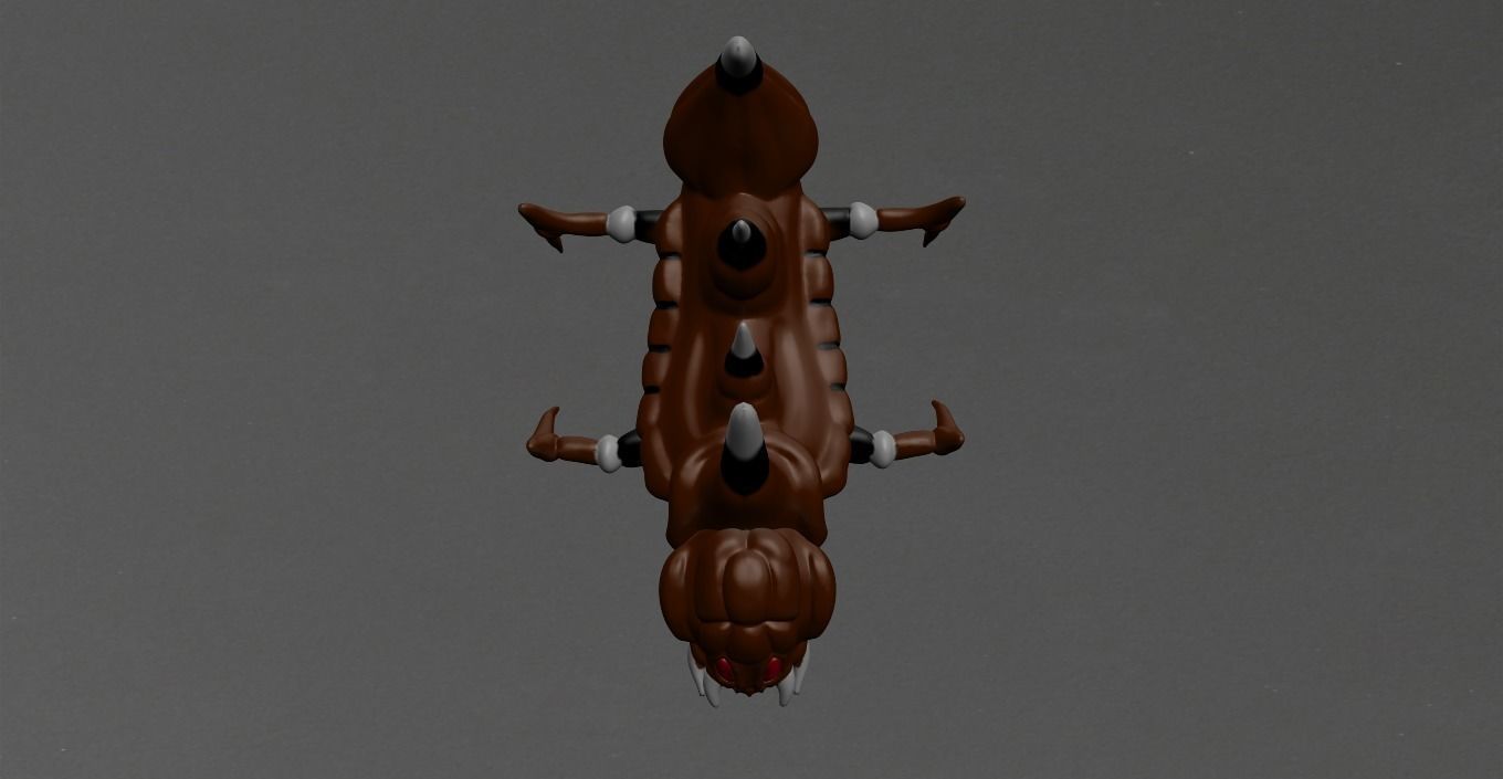 Warrior Ant Low-poly 3D model_8