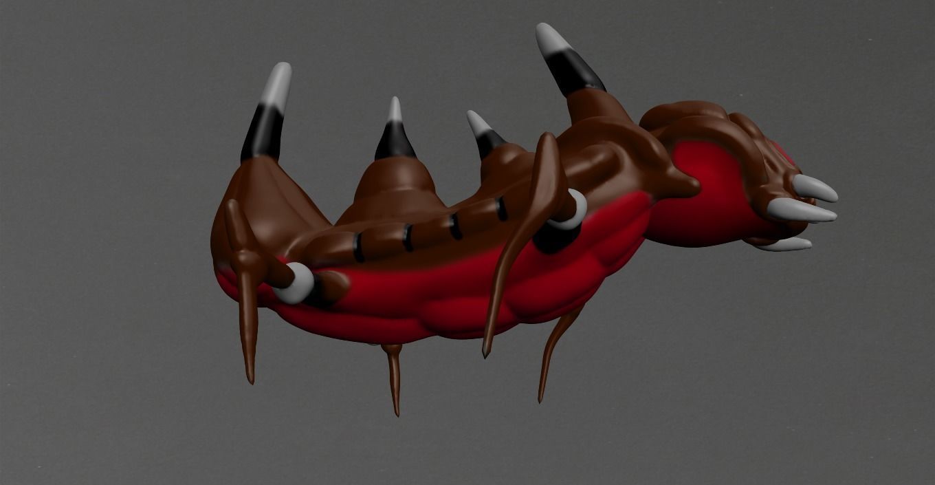 Warrior Ant Low-poly 3D model_4