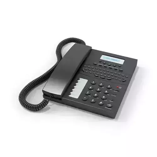 Black Office Phone