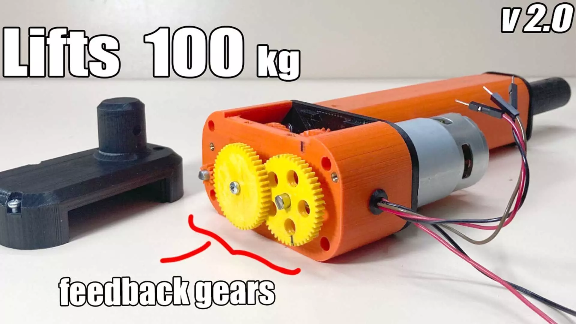 3D Printable Linear SERVO Actuator 3D print model_0