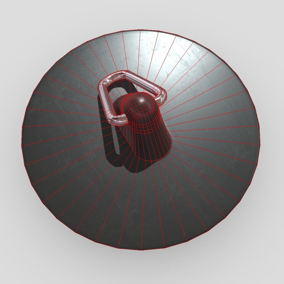 Sink Plug Low-poly 3D model_8