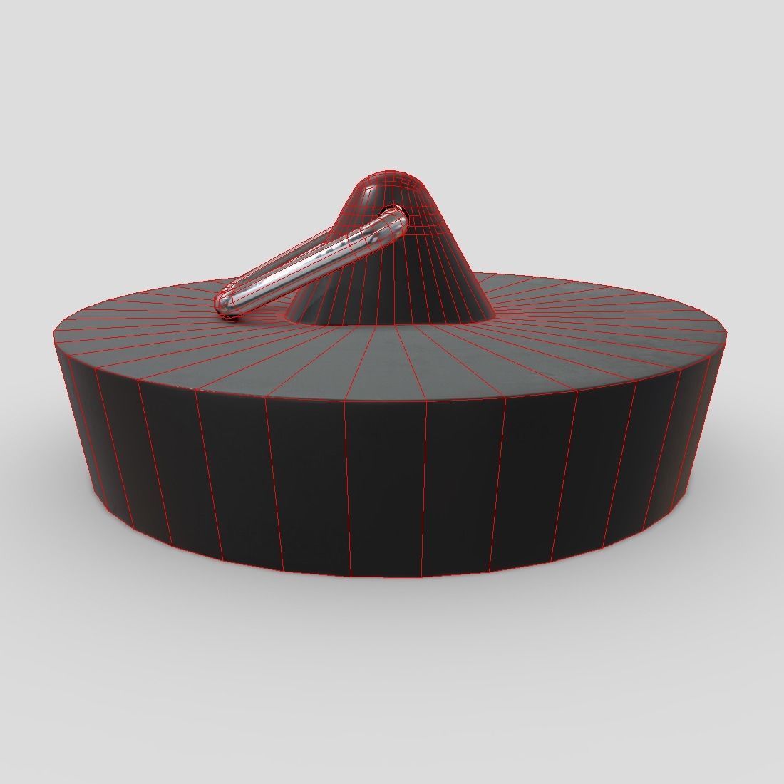 Sink Plug Low-poly 3D model_4