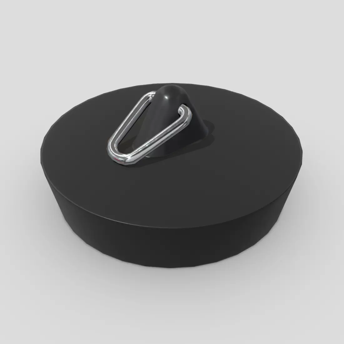 Sink Plug Low-poly 3D model_0