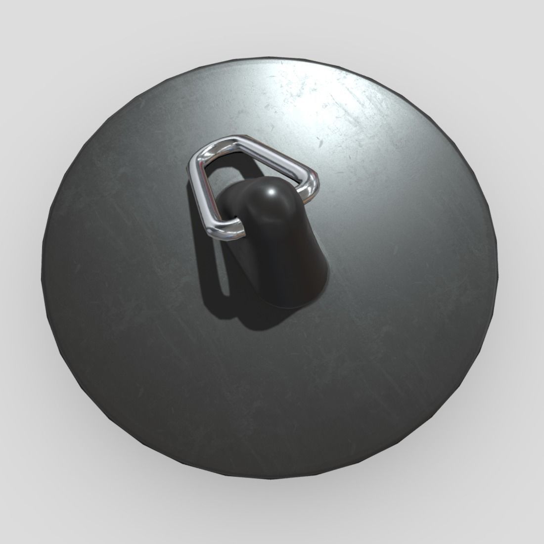 Sink Plug Low-poly 3D model_7