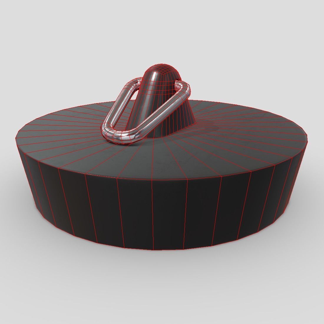 Sink Plug Low-poly 3D model_12