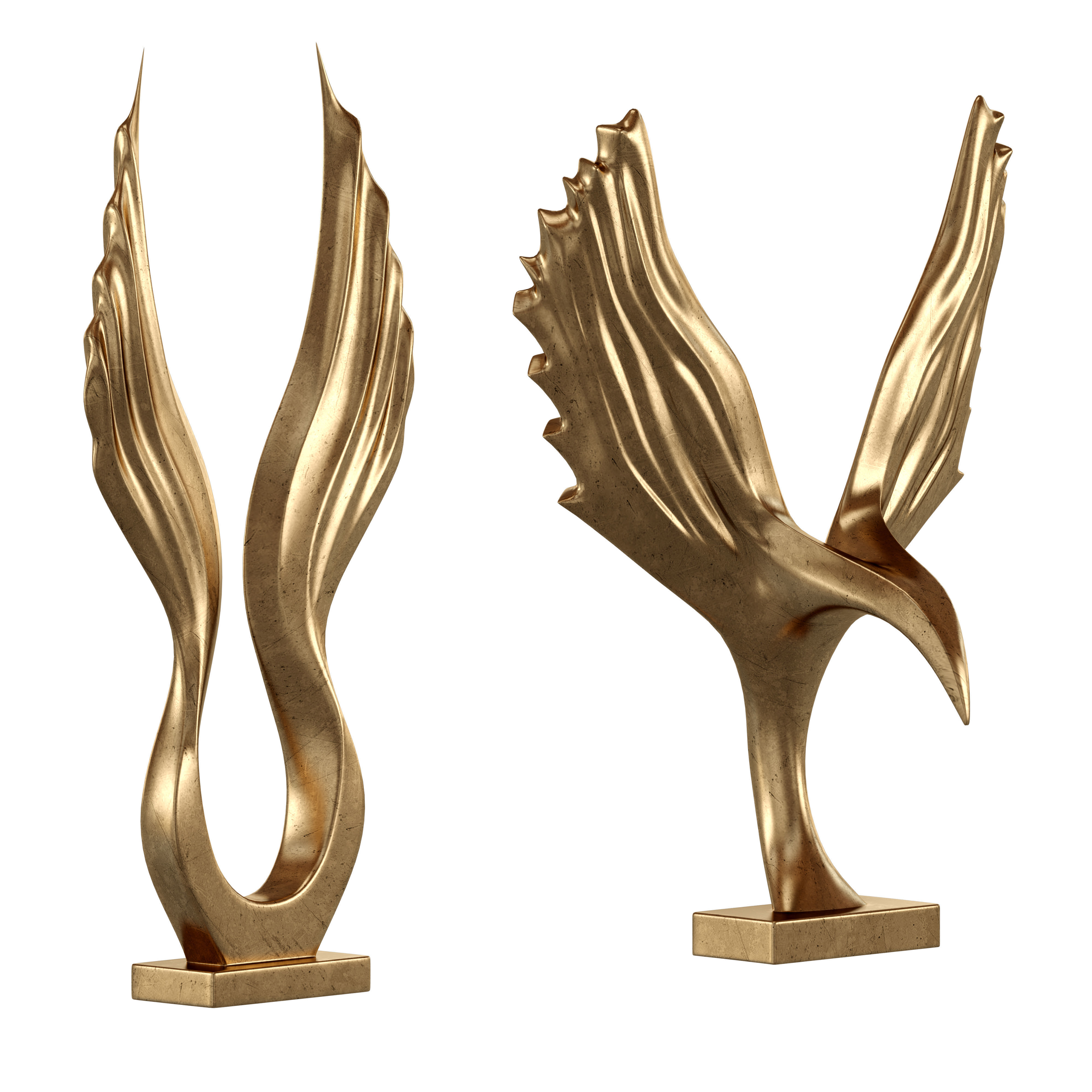 Decor sculpture 02 Low-poly 3D model_1