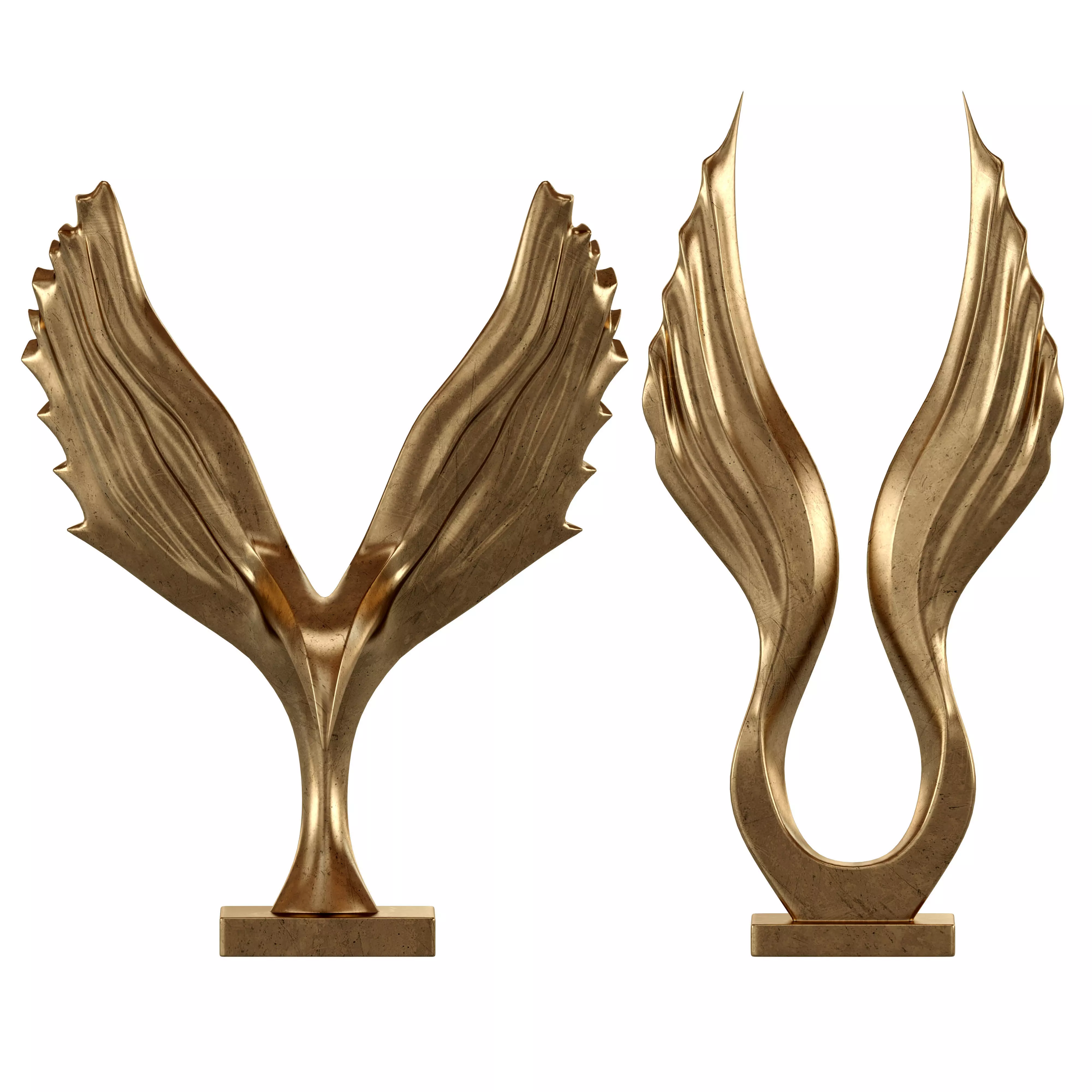 Decor sculpture 02 Low-poly 3D model_0