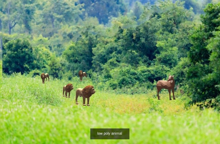 3d pyramid  animals  3D Model Collection_2