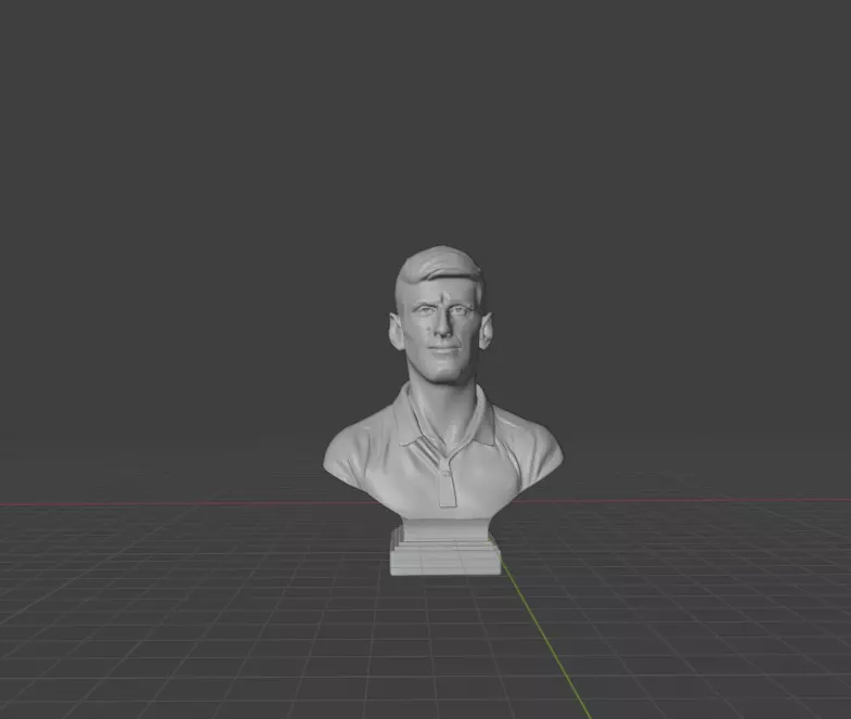 Novak Djokovic 3D print model_0