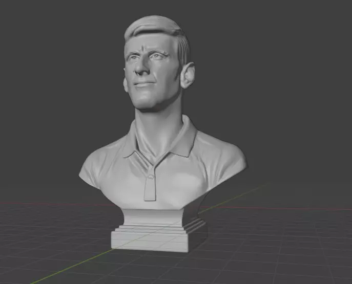 Novak Djokovic 3D print model_7