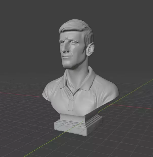 Novak Djokovic 3D print model_21