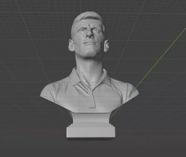 Novak Djokovic 3D print model_3