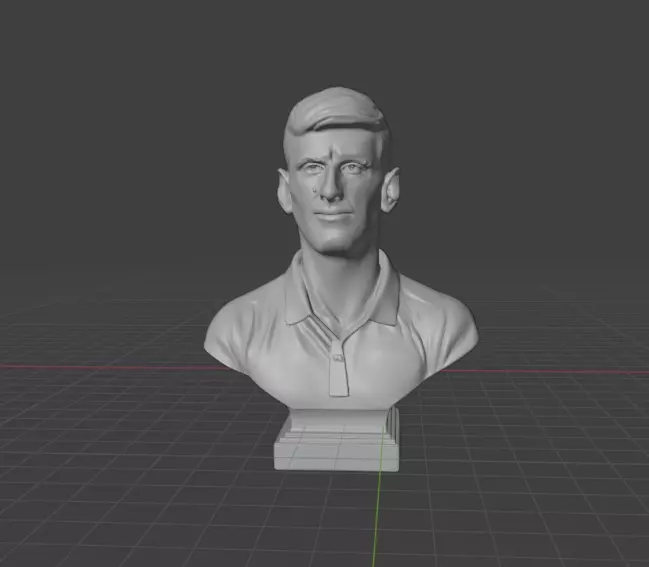 Novak Djokovic 3D print model_1