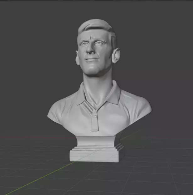 Novak Djokovic 3D print model_8