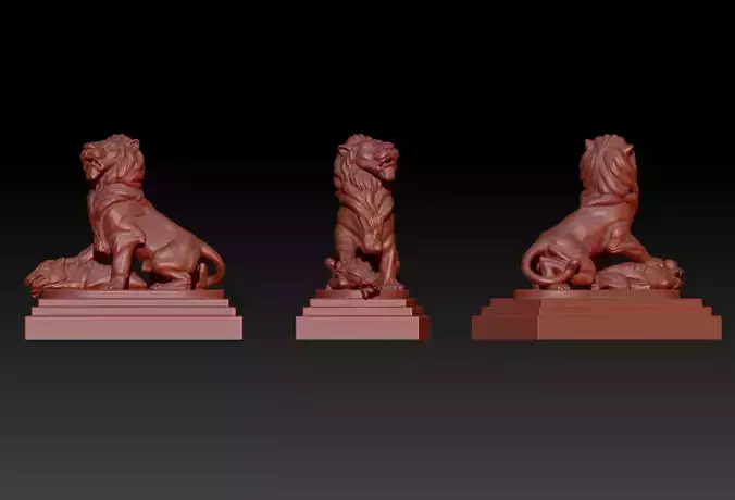 Lionskulpt lion statues