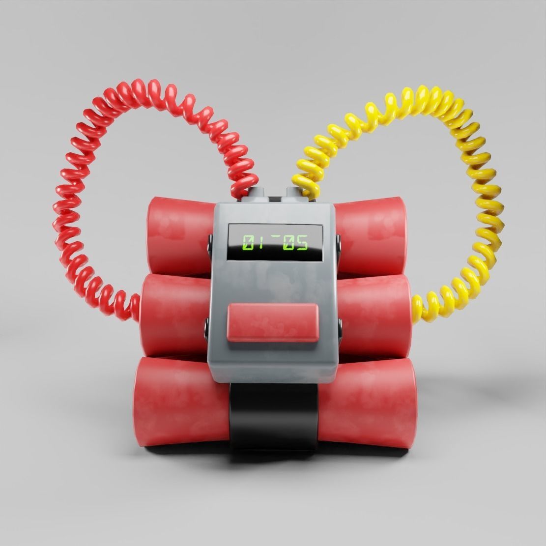 TNT prop Low-poly 3D model_2