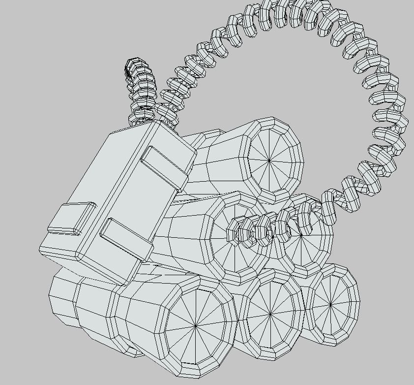 TNT prop Low-poly 3D model_6
