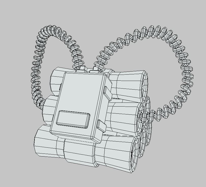 TNT prop Low-poly 3D model_5