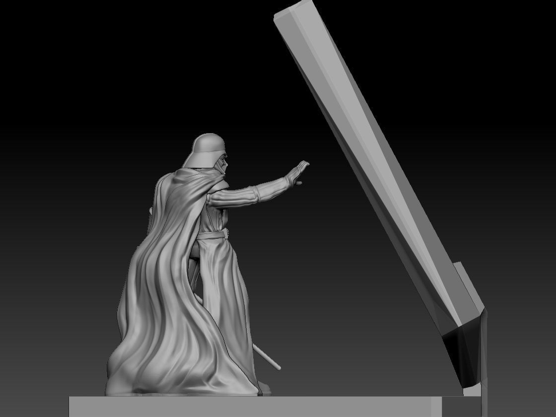 Star Wars Phone Holder - Darth Vader and Baby Yoda - 2 for 1 3D print model_9