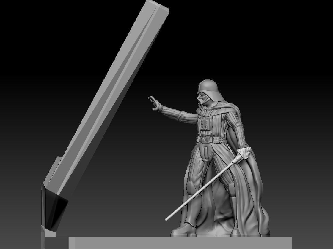 Star Wars Phone Holder - Darth Vader and Baby Yoda - 2 for 1 3D print model_5