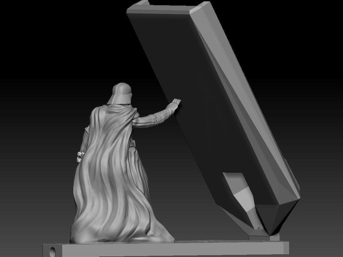 Star Wars Phone Holder - Darth Vader and Baby Yoda - 2 for 1 3D print model_8