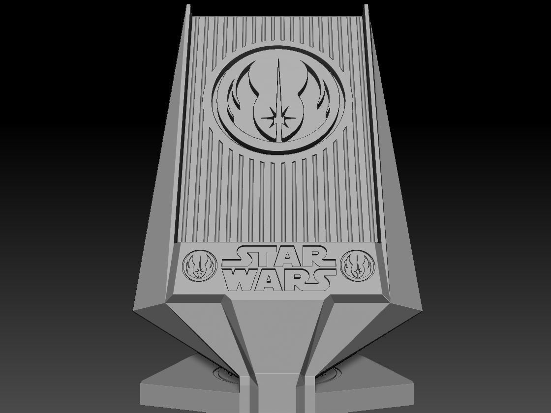 Star Wars Phone Holder - Darth Vader and Baby Yoda - 2 for 1 3D print model_11