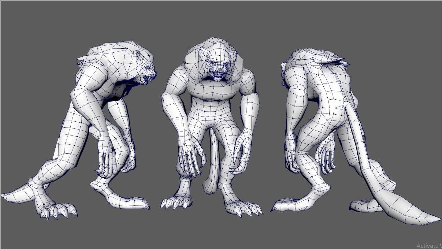 Leo The Warrior Low-poly 3D model_5