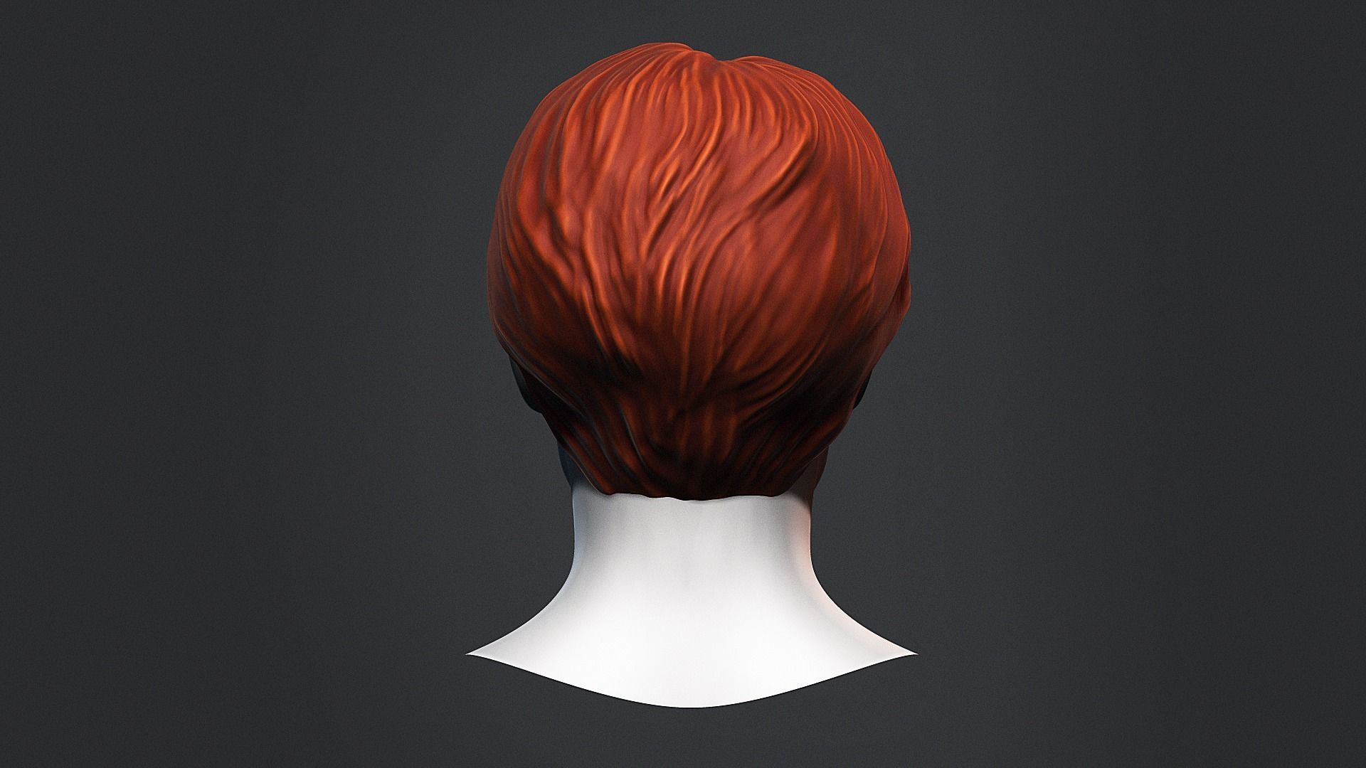 Hair - Low Poly Hairstyle Free Samples Free low-poly 3D model_3