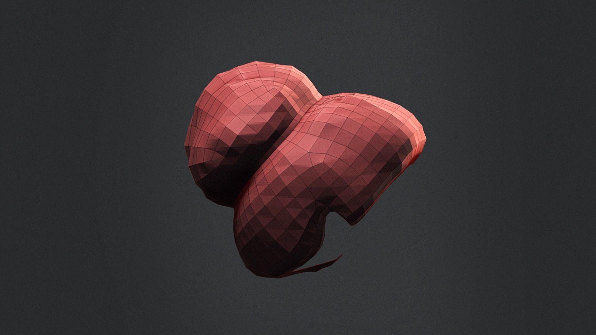 Hair - Low Poly Hairstyle Free Samples Free low-poly 3D model_12