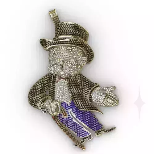 Pendant Necklace Alec Monopoly Ice Style 3D print 3D print model
