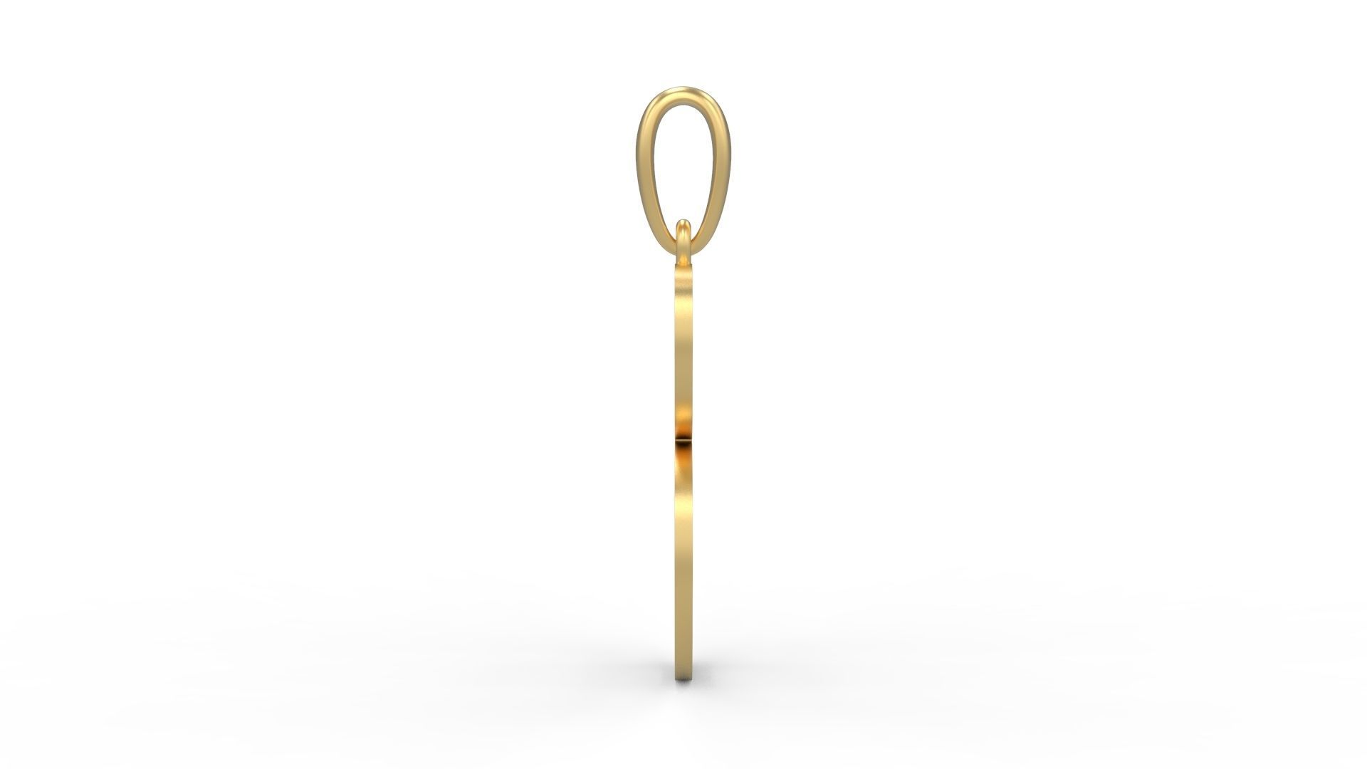 Initial Letters Pendant Vires Gollem B 3D print model_2