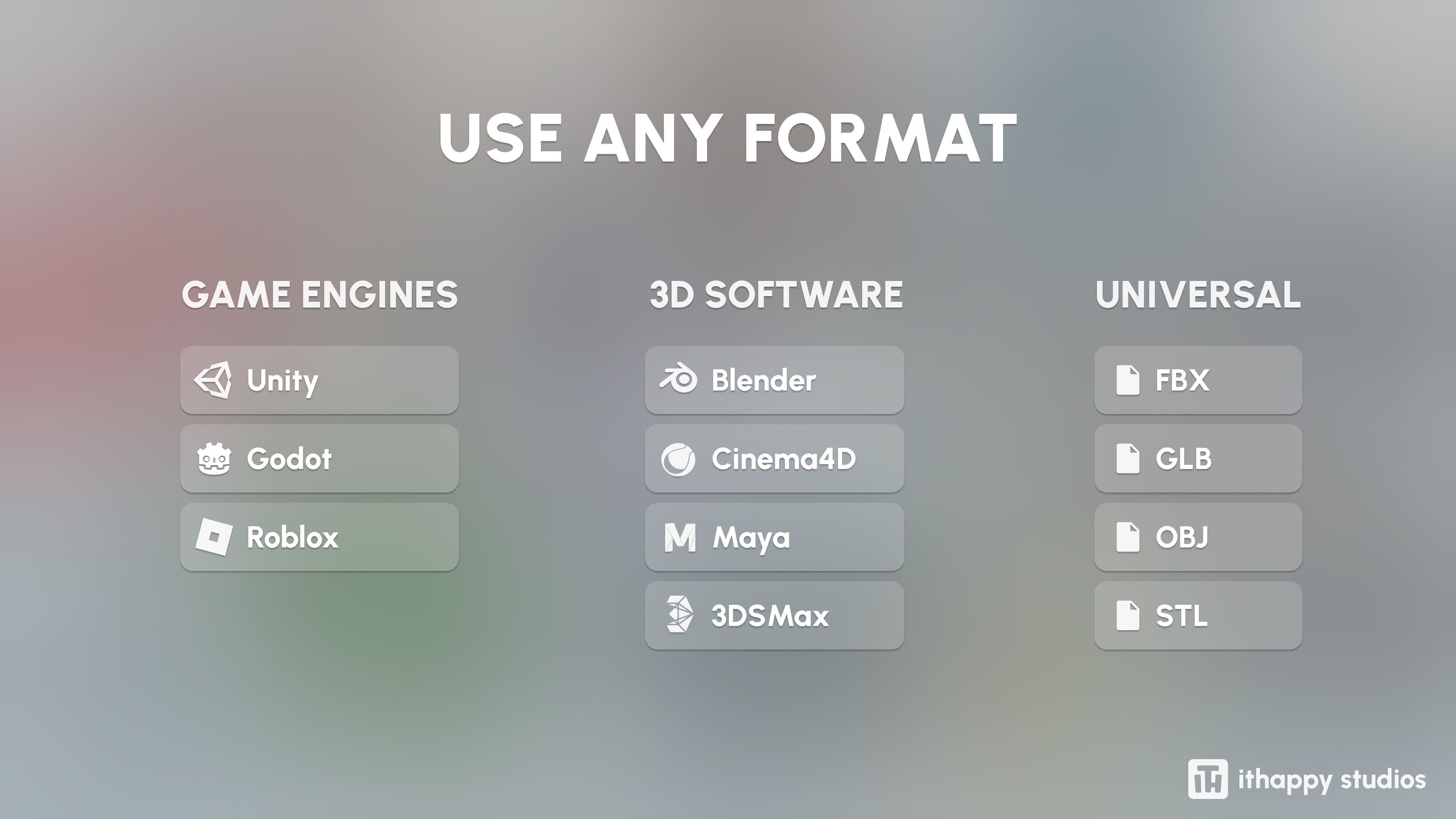 Furniture Casual Low-poly 3D model_1