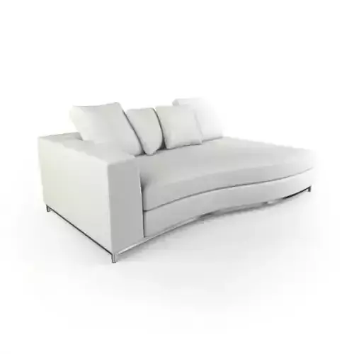White Leather Corner Sofa