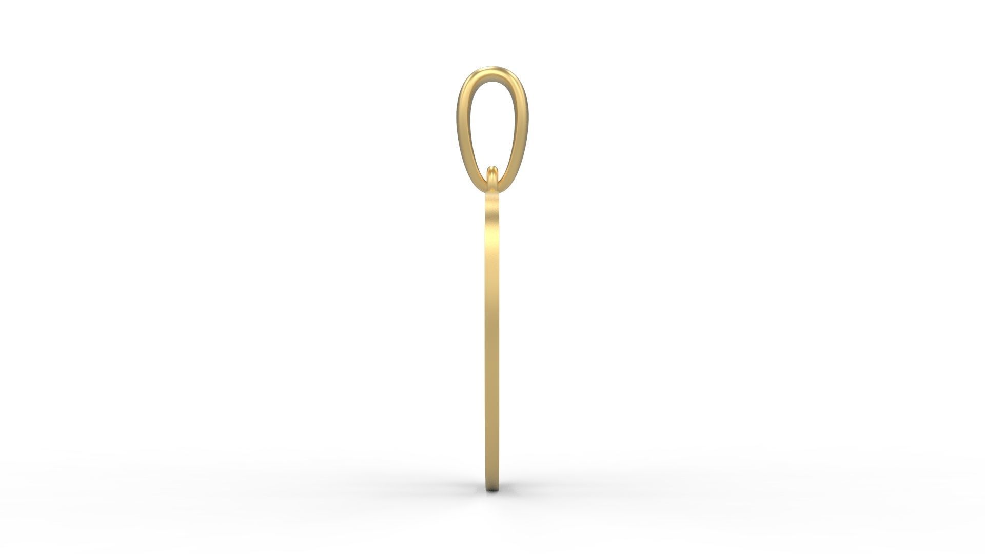 Initial Letters Pendant Vires Gollem D 3D print model_2