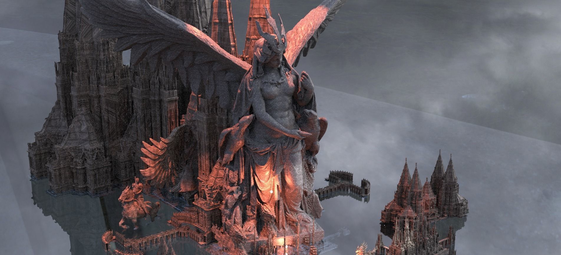 Easter Island Warrior Temples 3D model_1