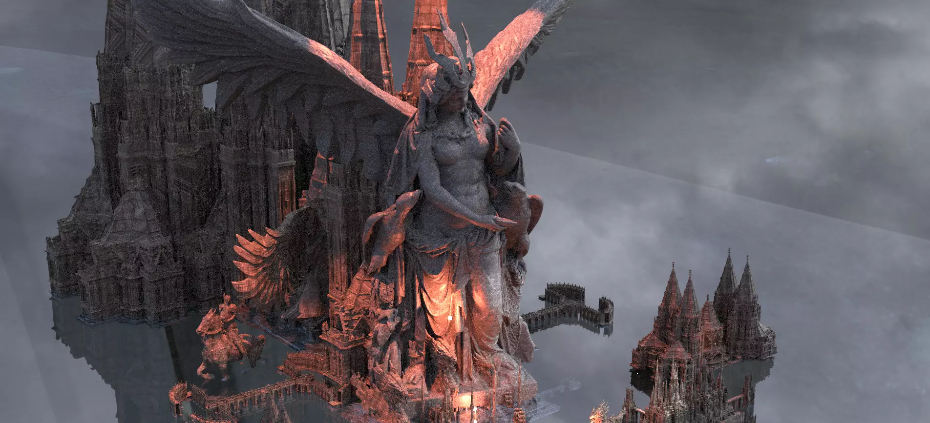 Easter Island Warrior Temples 3D model_0