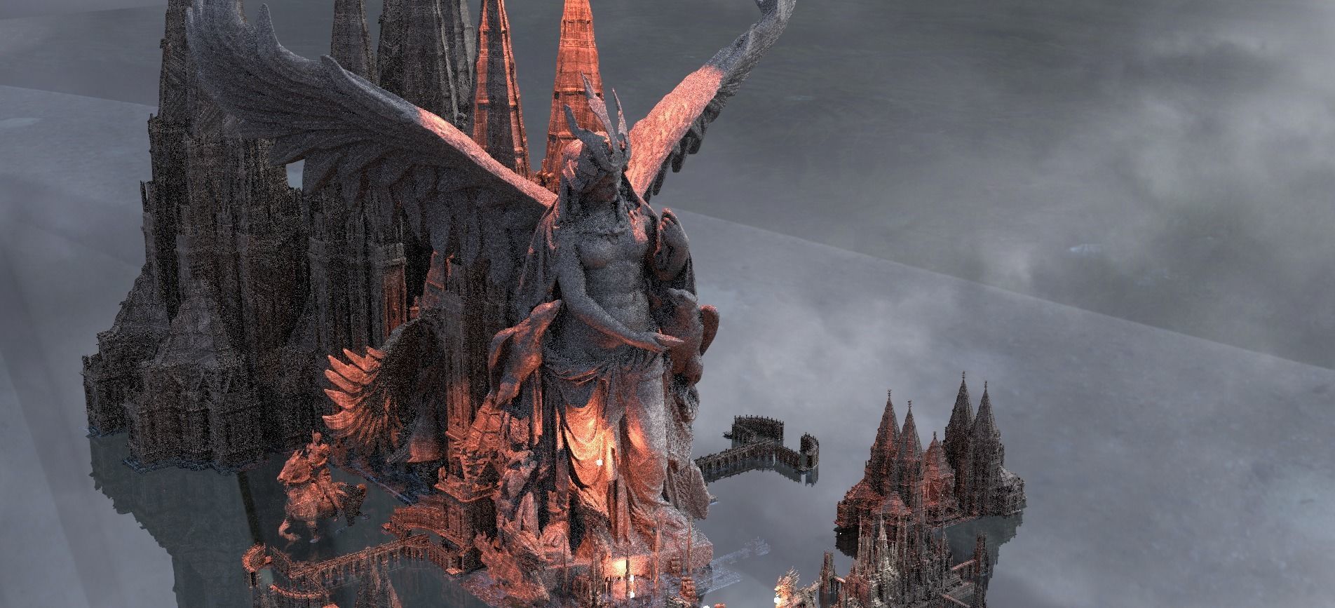 Easter Island Warrior Temples 3D model_4