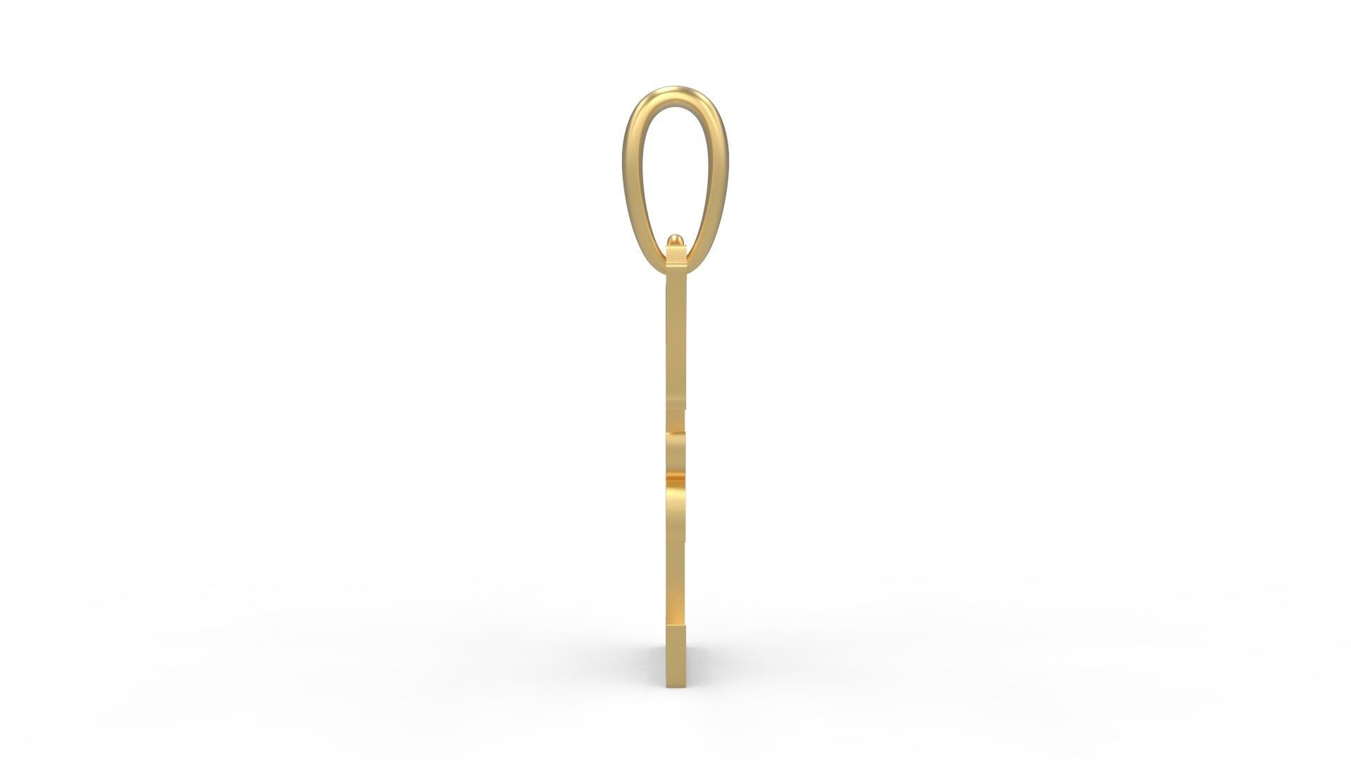 Initial Letters Pendant Vires Gollem E 3D print model_2