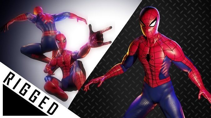 Spider-Man spider man hd wallpaper Low-poly 3D model