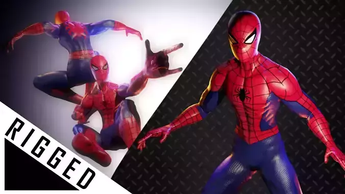Spider-Man spider man hd wallpaper Low-poly 3D model