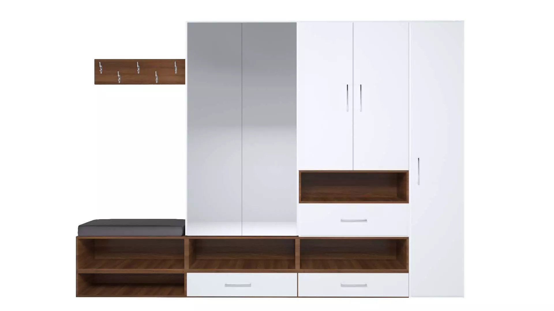 Hallway 08 set 3D model_0