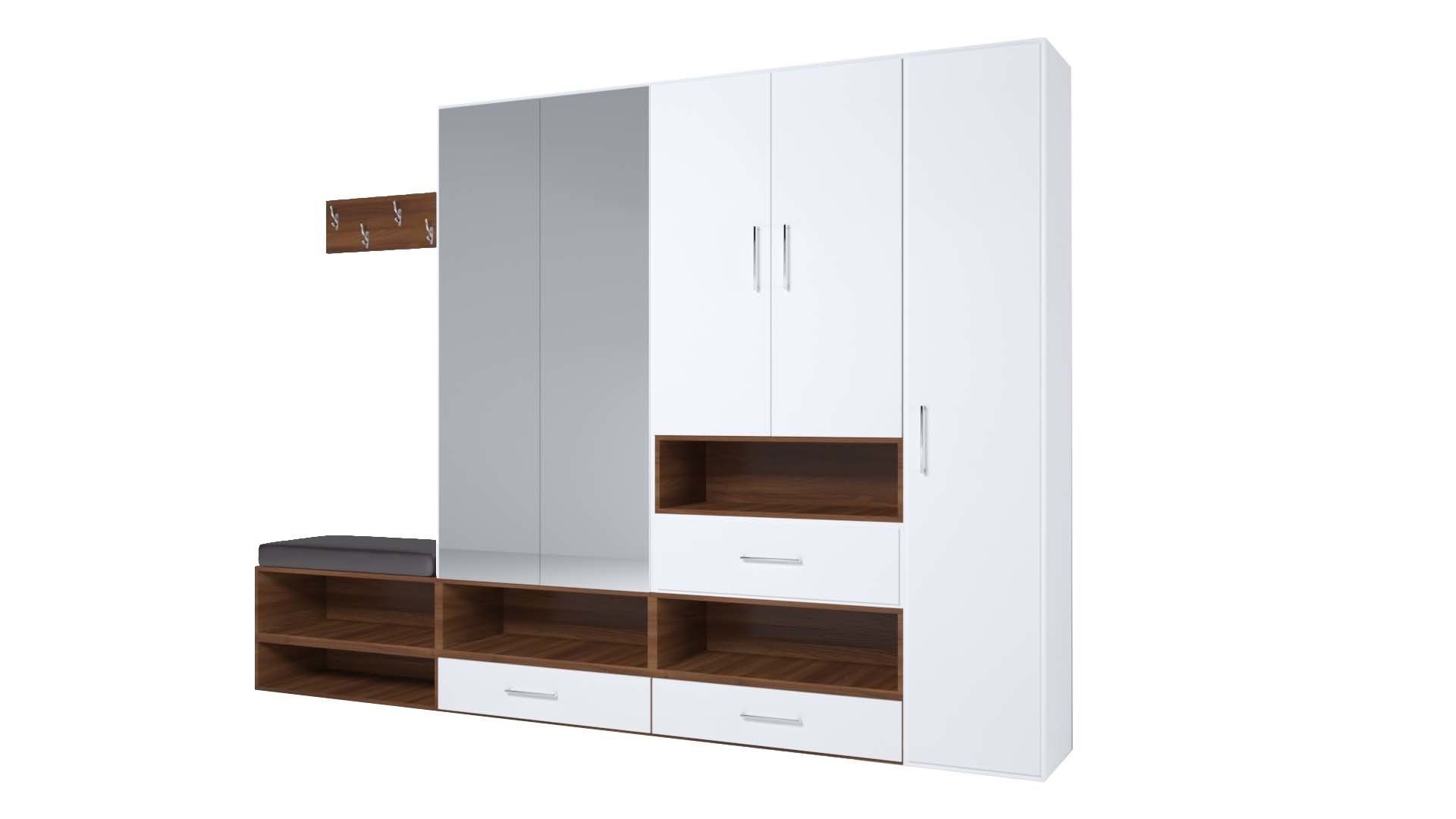 Hallway 08 set 3D model_2